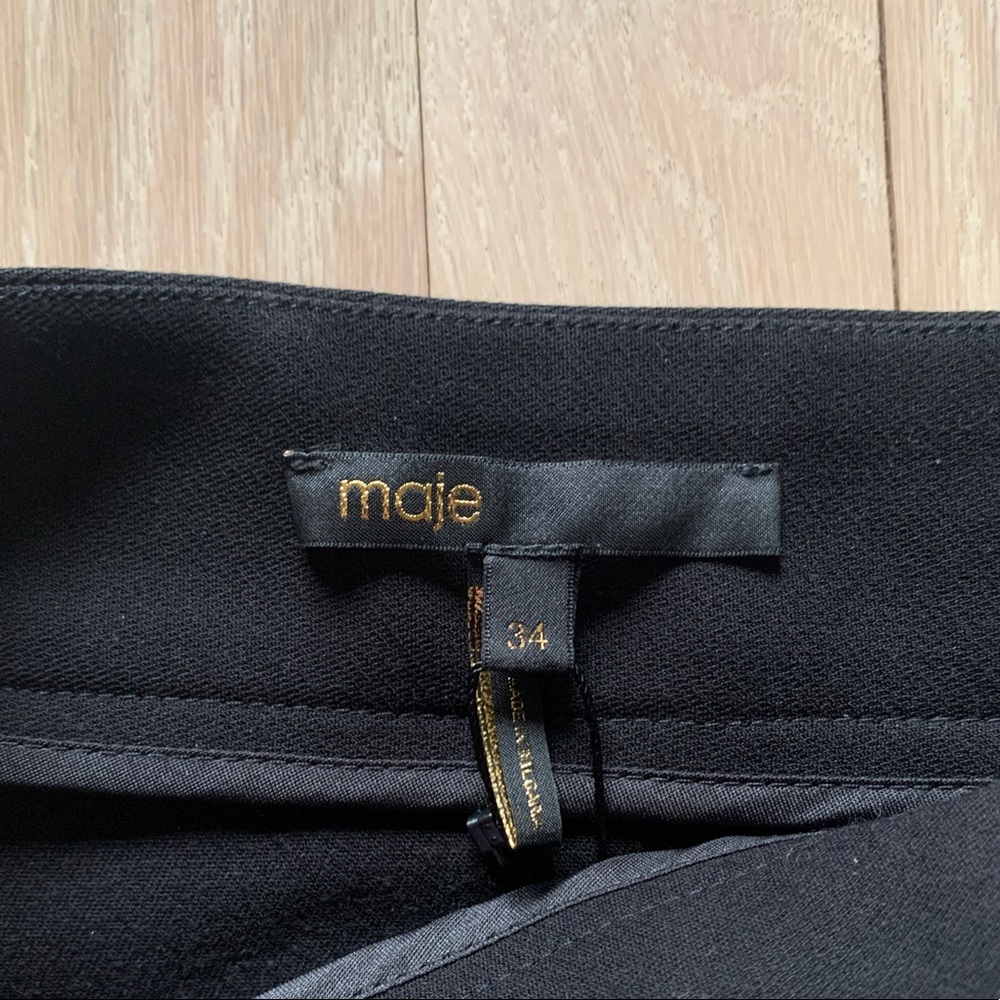 Maje High Waisted Mini Black Pencil Skirt XS unworn - Picture 3 of 9
